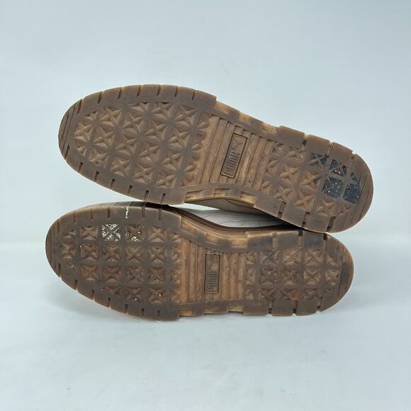Puma Mayze Platform Beige Suede Gum Sole Casual Shoes Size Women 11 / Men 9.5 - Picture 9 of 10